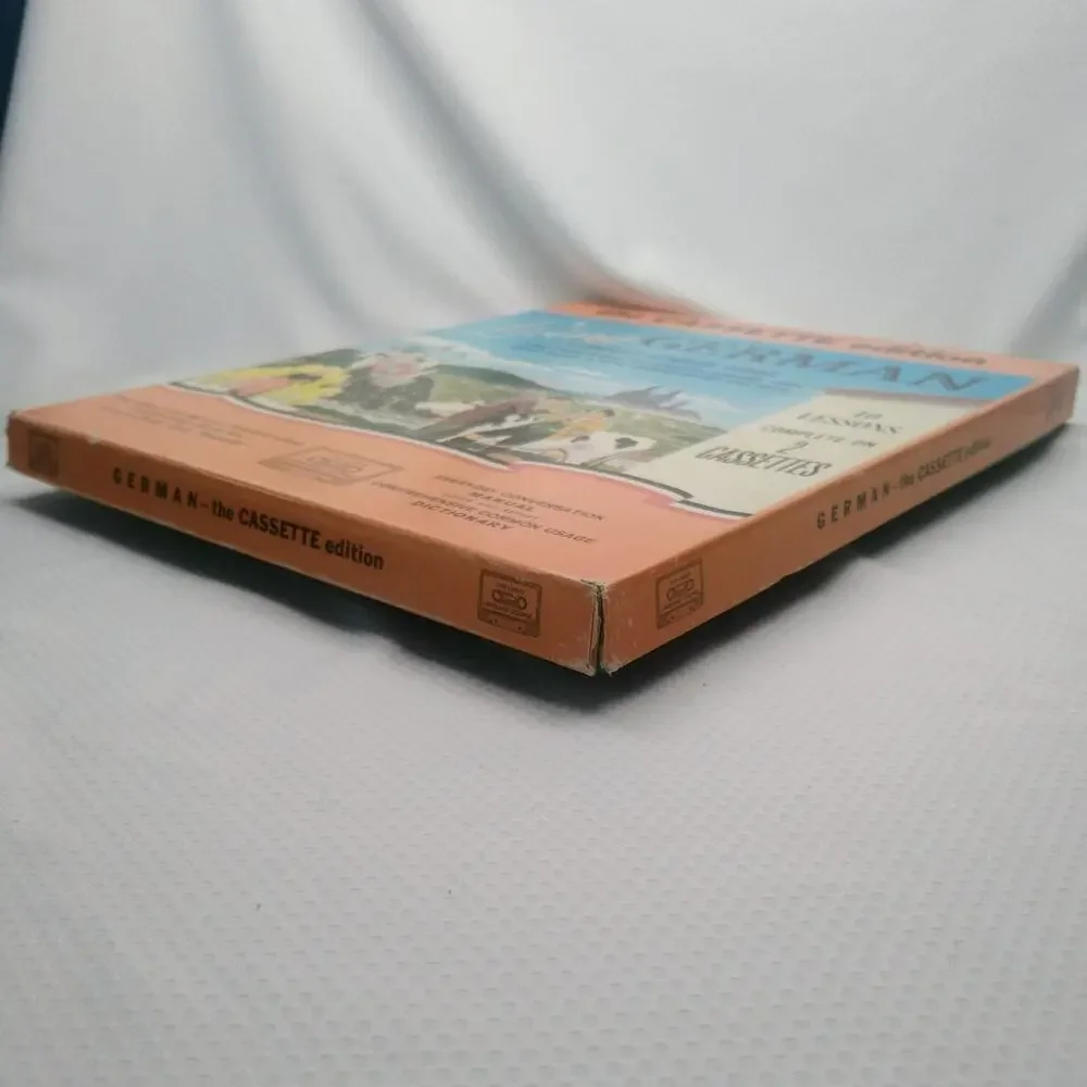 Living Language Living German Complete Cassette Edition Course Book Vintage Set